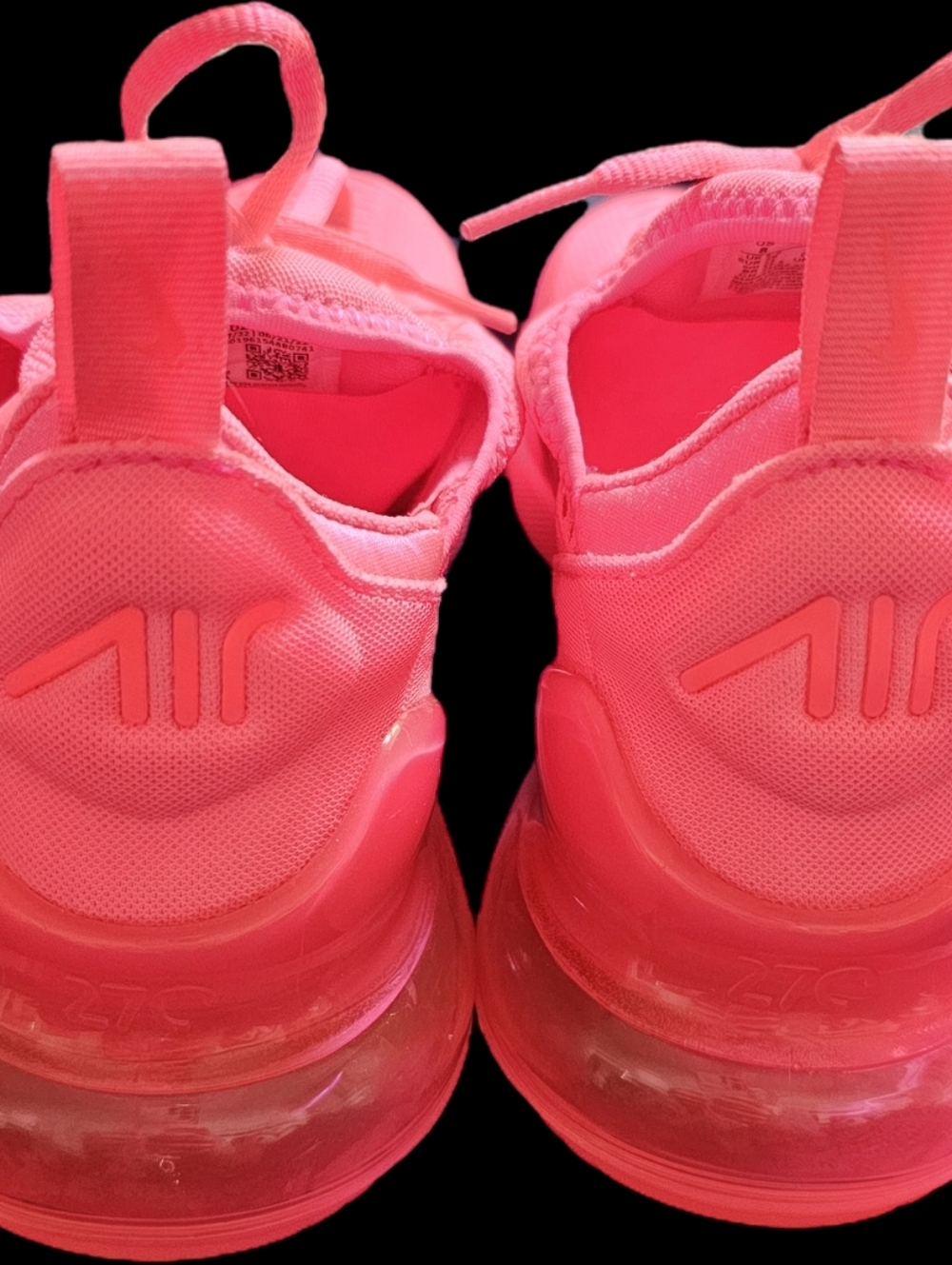 Nike Air Max 270 Neon Pink Sneaker Shoe Sz 8 - Picture 6 of 11